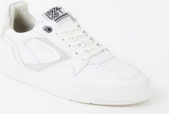 Floris van Bommel De Dunker 03.02 sneaker van leer met suè, de details