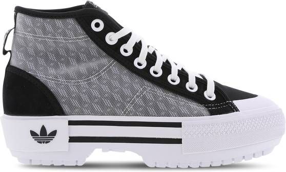 Adidas Nizza Trek Dames Schoenen Black Leer, Textil 1/3