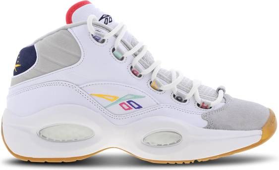 Reebok Question Mid Heren Schoenen White Leer