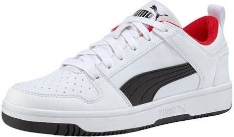 Puma Rebound Layup Lo SL Jr sneakers wit/zwart/rood