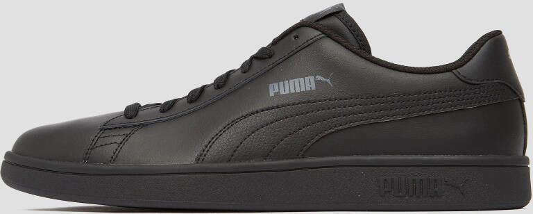 Puma Smash v2 L leren sneakers zwart