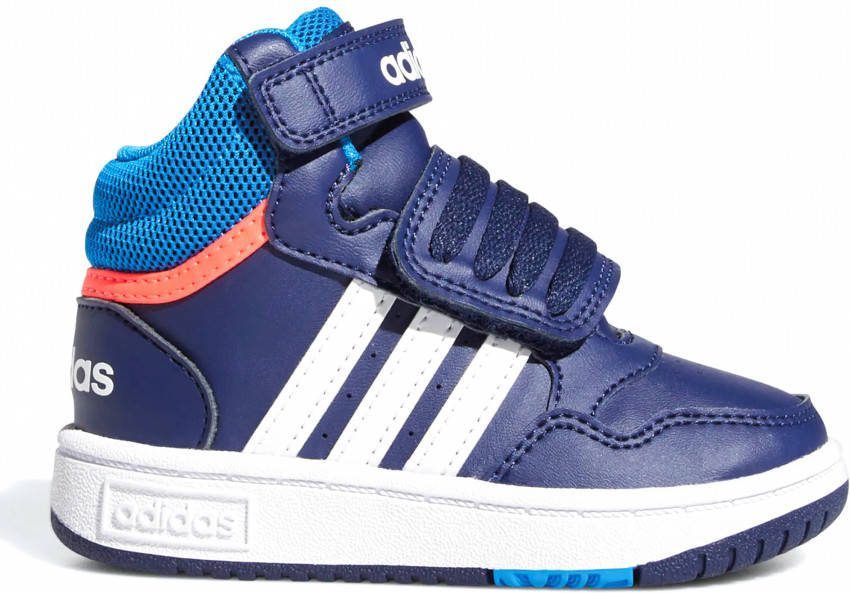 Adidas Core Donkerblauwe Hoops Mid 3.0 AC I
