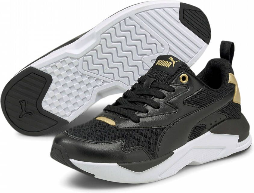 Puma sneakers fashion dames zwart goud