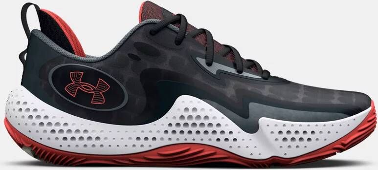 Under Armour Uniseks basketbalschoenen Spawn 5 Zwart/Gravel/After Burn 44.5