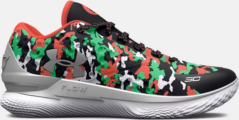 Under Armour Unisex basketbalschoenen Curry One Low FloTro Zwart/Antifreeze/After Burn 45.5